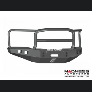 GMC Sierra 1500 Stealth Front Winch Bumper Lonestar Guard - Smittybilt XRC - Texture Black WARN M12000